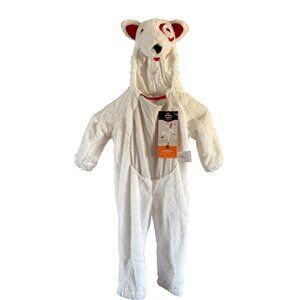 Bullseye Target Dog Costume 2-3T White Plush Hyde & Eek Halloween